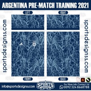 ARGENTINA PRE-MATCH BLUE TRAINING SHIRT 2021-22