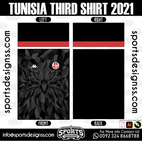 TUNISIA THIRD BLACK 2021/22 BLACK AWAY JERSEY DESIGN