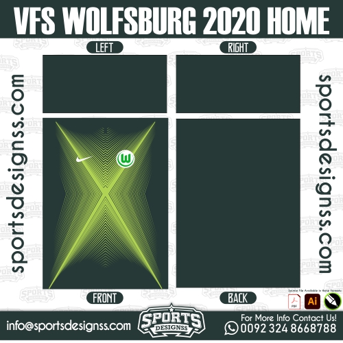 VFL WOLFSBURG 2021/22 HOME JERSEY DESIGN