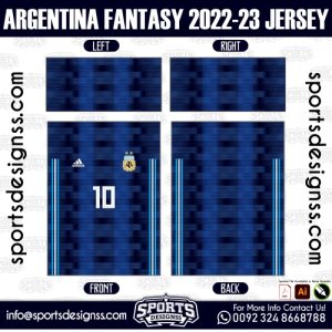 ARGENTINA FANTASY SOCCER JERSEY DESIGN 2022-23