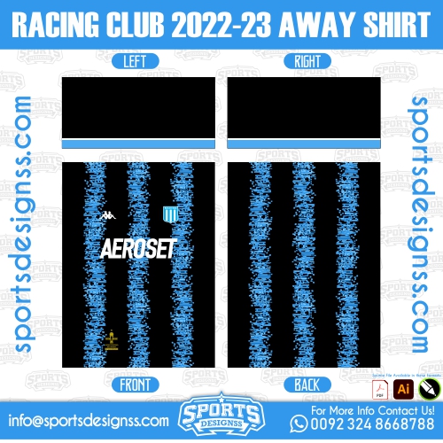 RACING CLUB AWAY SOCCER JERSEY DESIGN 2022-23