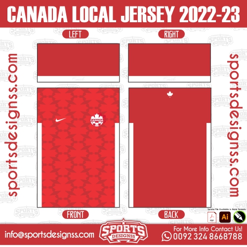 CANADA LOCAL JERSEY 2022 23