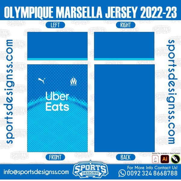 OLYMPIQUE MARSELLA JERSEY 2022 23 scaled