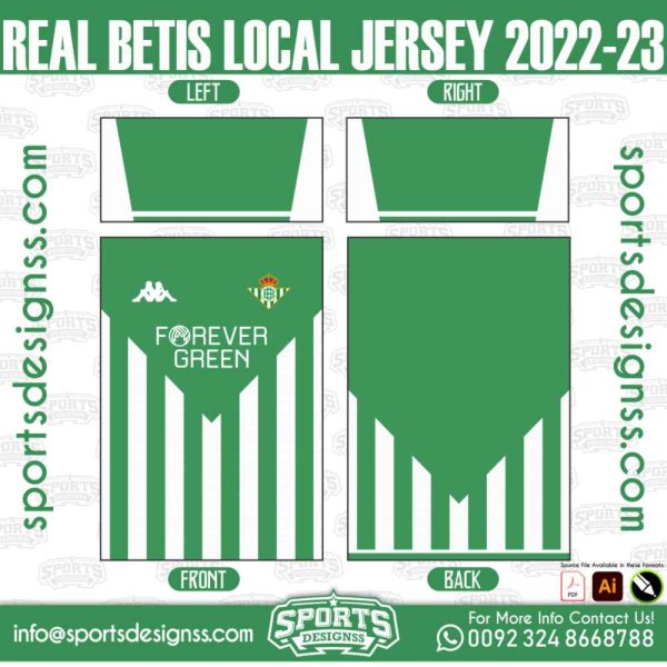 REAL BETIS LOCAL JERSEY 2022 23