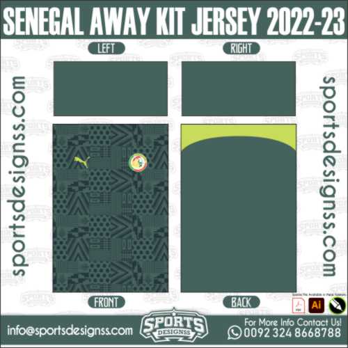 SENEGAL AWAY KIT JERSEY 2022 23