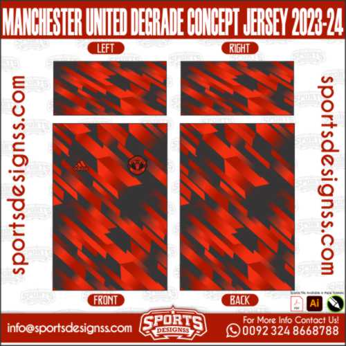 MANCHESTER UNITED DEGRADE CONCEPT JERSEY 2023 24