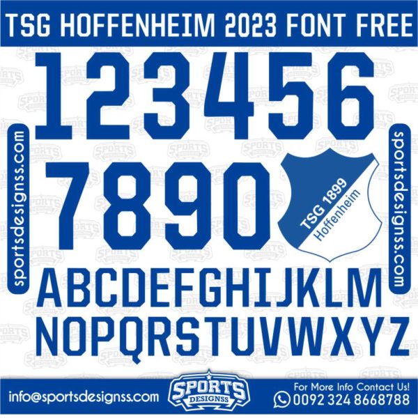 48 TSG HOFFENEIM 2023 Font Free Download by Sports Designss Download Free Football Font