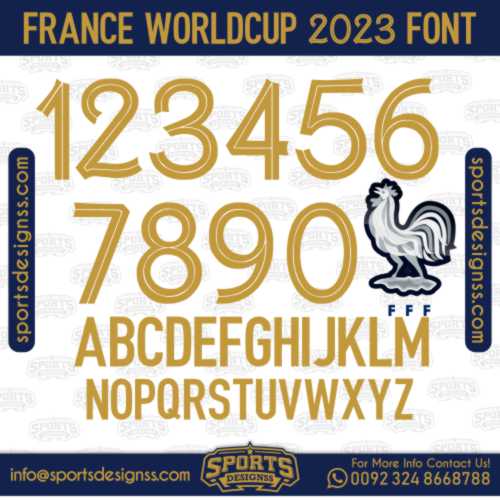 FRANCE WORLD CUP 2023 Font Free Download by Sports Designss Download Free Football Font