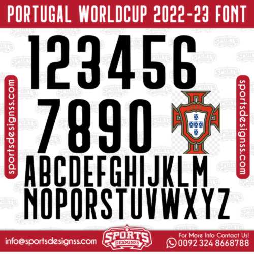 PORTUGAL WORLDCUP 2022 23 Font Free Download by Sports Designss Download Free Football Font