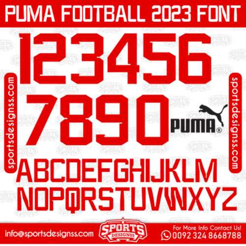 PUMA FOOTBALL 2023 Font Free Download by Sports Designss Download Free Football Font