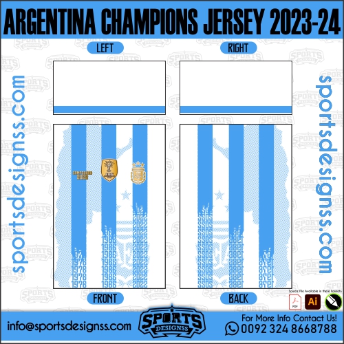 ARGENTINA CHAMPIONS JERSEY 2023 24