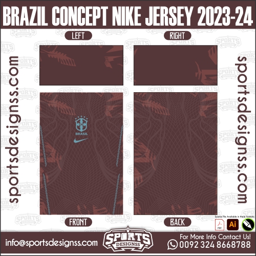BRAZIL CONCEPT NIKE JERSEY 2023 24