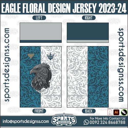 EAGLE FLORAL DESIGN JERSEY 2023 24