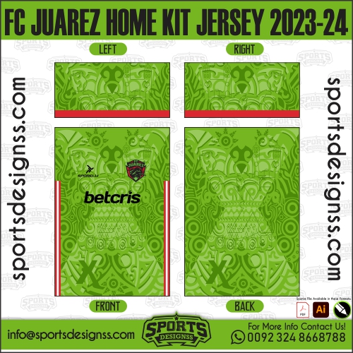 FC JUAREZ HOME KIT JERSEY 2023 24