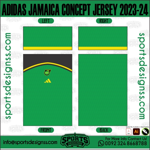ADIDAS JAMAICA CONCEPT JERSEY 2023 24