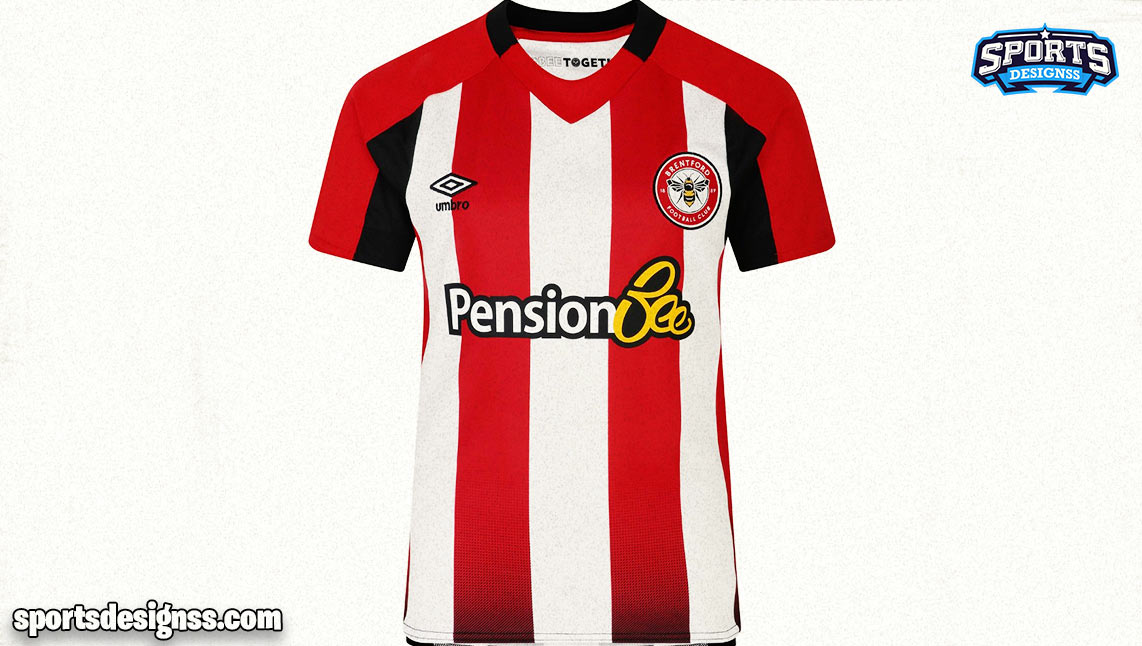 Brentford FC 2023-2024 Home Kit Tradition Meets Modern Style