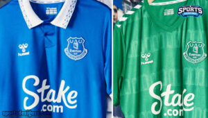 04 Hummels Stylish Everton 23 24 Home and Goalkeeper Kits Unveiled