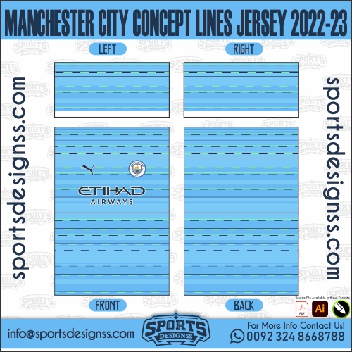 MANCHESTER CITY CONCEPT LINES JERSEY 2022 23 1