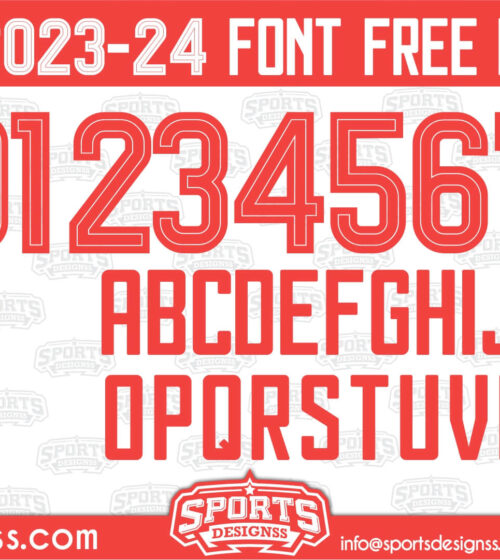 Benfica 2024 Football Font Free Download by Sports Designss