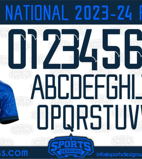 Cambodia National 2024 Football Font Free Download by Sports Designss | Football Font Free Download