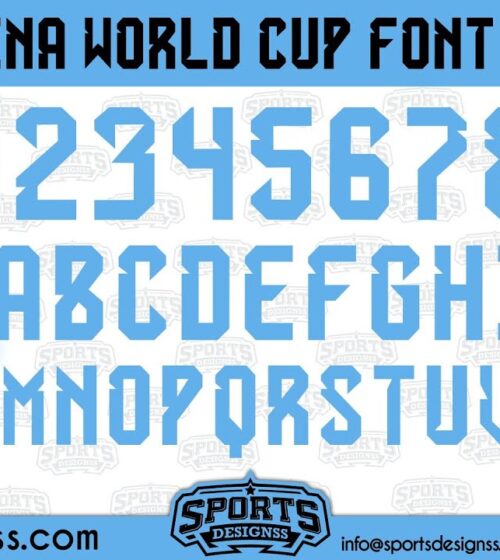 Argentina WorldCup 2022-23 Font Free Download by Sports Designss _ Download Free Football Font