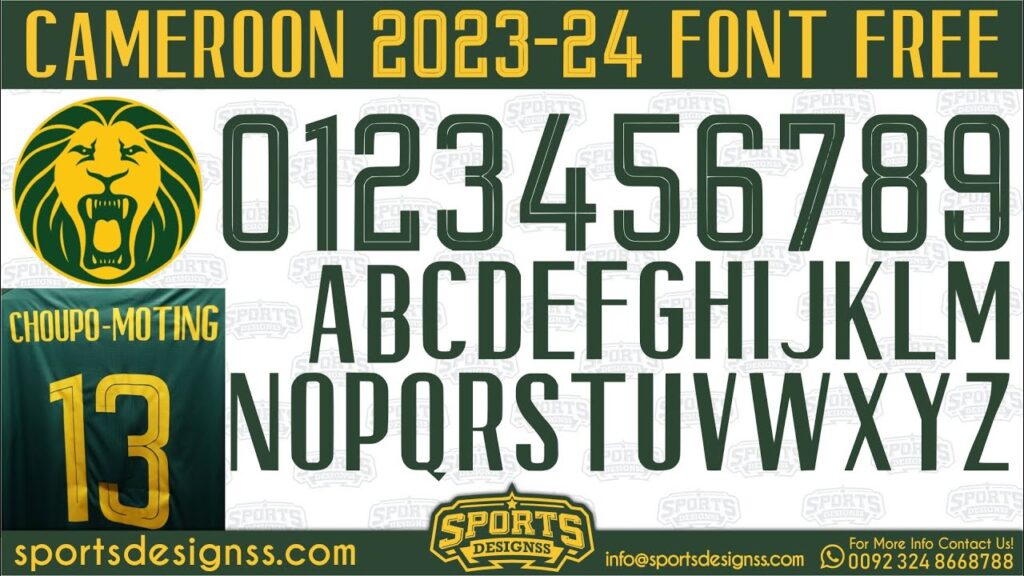 Cameroon Font 2024 Free Download | Football/Soccer 2023/24 Font Free Download by Sports Designss