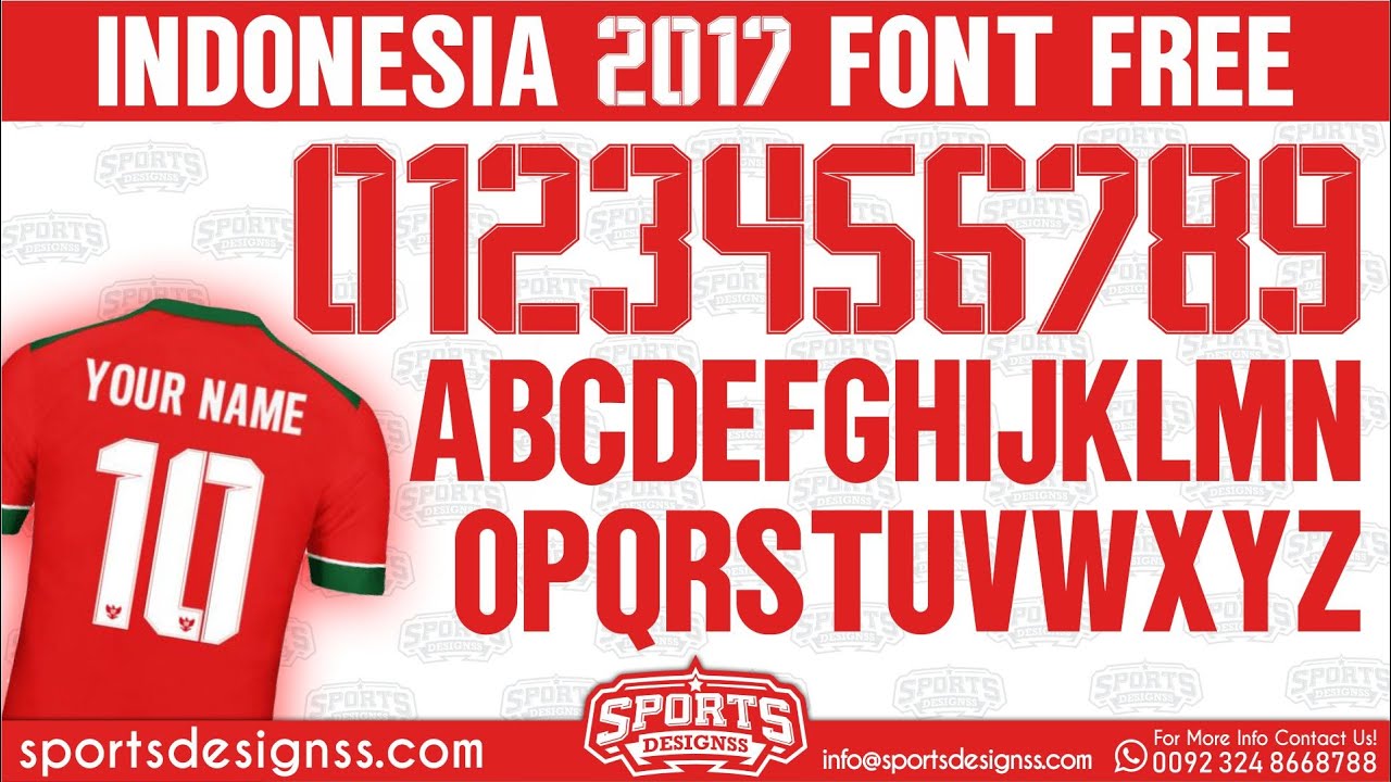 FREE DOWNLOAD Indonesia 2017 Football Font by Sports Designss_Download Indonesia Font Google Drive