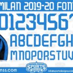 FREE DOWNLOAD Inter Milan 2019-20 Football Font by Sports Designss