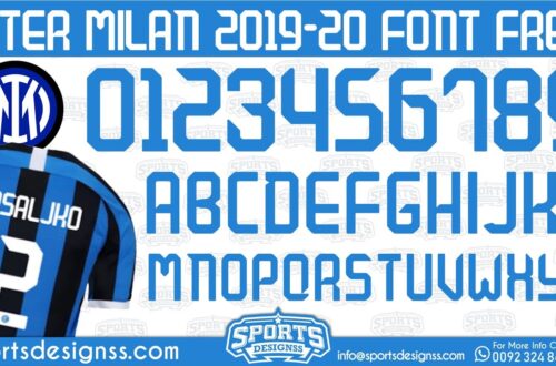 FREE DOWNLOAD Inter Milan 2019-20 Football Font by Sports Designss