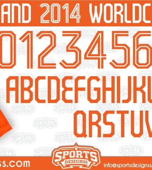 FREE DOWNLOAD Netherland FC 2014 Football Font by Sports Designss