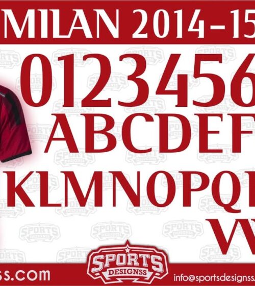 Inter Milan 2014-15 Football Font by Sports Designss_Download Inter Milan 2014-15 Font for free