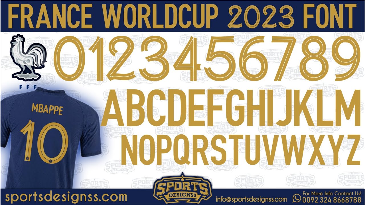 NIKE FRANCE Qatar Worldcup 2022-23 Font Free Download by Sports Designss_Download Free Football Font