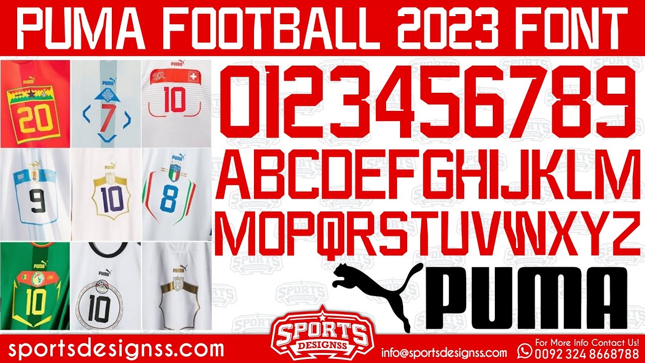 PUMA 2023 Football Font Free Download by Sports Designss_Free Download