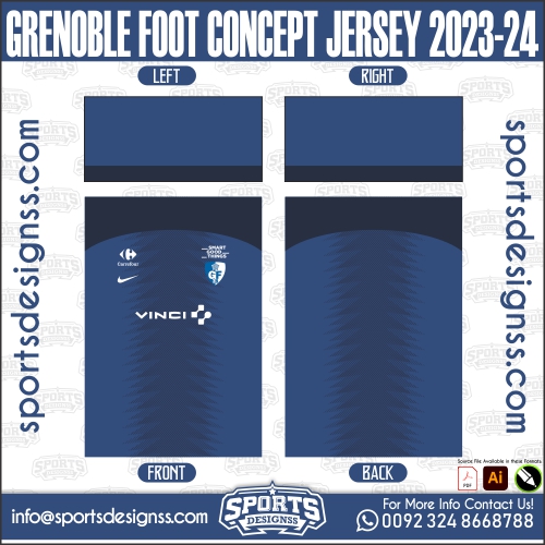 GRENOBLE FOOT CONCEPT JERSEY 2023 24