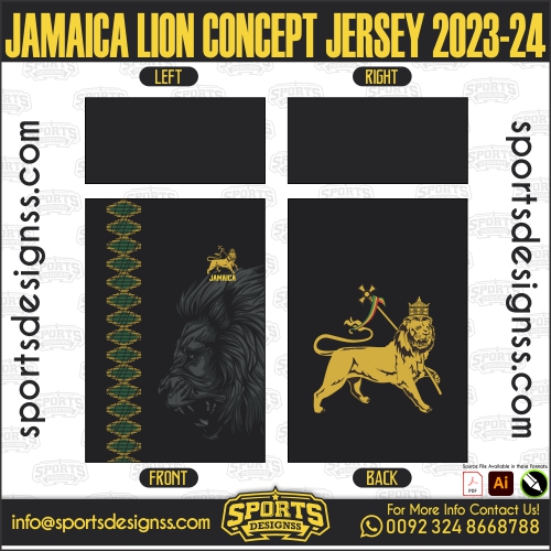 JAMAICA LION CONCEPT JERSEY 2023 24