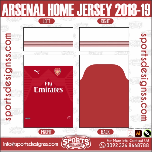 ARSENAL HOME JERSEY 2018 19