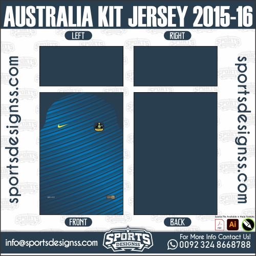 AUSTRALIA KIT JERSEY 2015 16