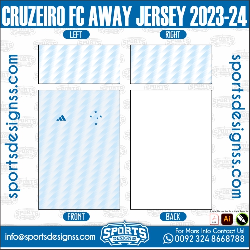 CRUZEIRO FC AWAY JERSEY 2023 24