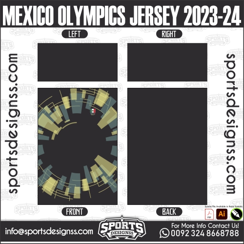 MEXICO OLYMPICS JERSEY 202324 Sports Designss