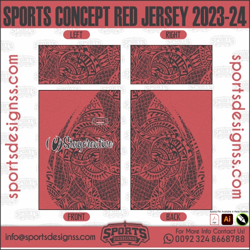 SPORTS CONCEPT RED JERSEY 2023 24