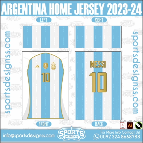 ARGENTINA HOME JERSEY 2023 24