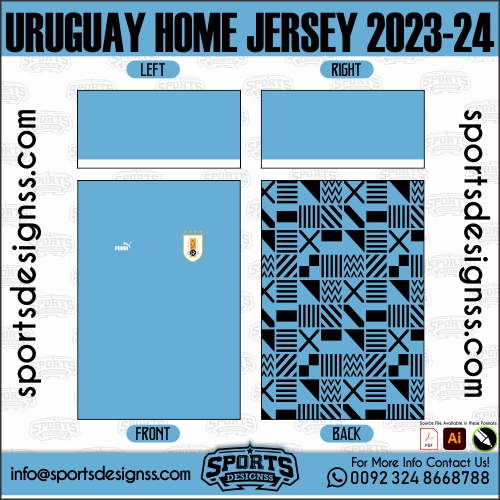 URUGUAY HOME JERSEY 2023 24