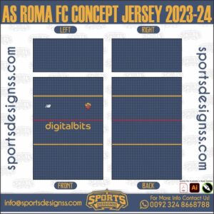 AS ROMA FC CONCEPT JERSEY 2023-24. AS ROMA FC CONCEPT JERSEY 2023-24, SPORTS DESIGNS CUSTOM SOCCER JE.AS ROMA FC CONCEPT JERSEY 2023-24, SPORTS DESIGNS CUSTOM SOCCER JERSEY, SPORTS DESIGNS CUSTOM SOCCER JERSEY SHIRT VECTOR, NEW SPORTS DESIGNS CUSTOM SOCCER JERSEY 2021/22. Sublimation Football Shirt Pattern, Soccer JERSEY Printing Files, Football Shirt Ai Files, Football Shirt Vector, Football Kit Vector, Sublimation Soccer JERSEY Printing Files,
