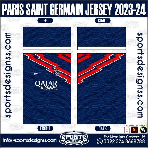 PARIS SAINT GERMAIN JERSEY 2023 24