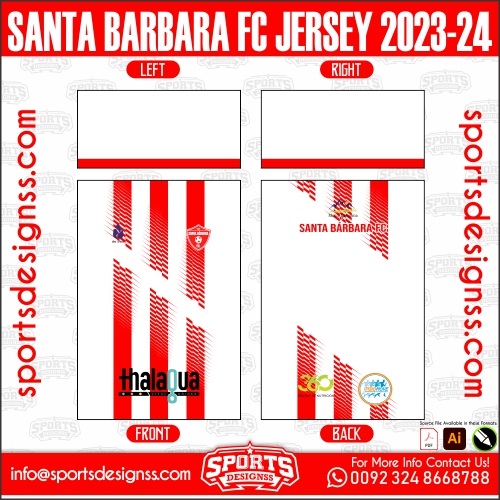 SANTA BARBARA FC JERSEY 2023 24