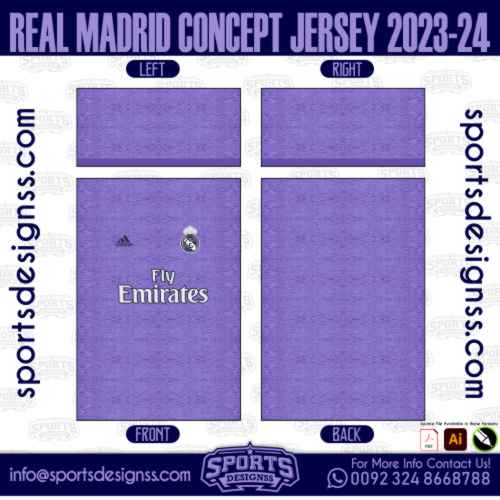 REAL MADRID CONCEPT JERSEY 2023-24 . REAL MADRID CONCEPT JERSEY 2023-24 , SPORTS DESIGNS CUSTOM SOCCER JE.REAL MADRID CONCEPT JERSEY 2023-24 , SPORTS DESIGNS CUSTOM SOCCER JERSEY, SPORTS DESIGNS CUSTOM SOCCER JERSEY SHIRT VECTOR, NEW SPORTS DESIGNS CUSTOM SOCCER JERSEY 2021/22. Sublimation Football Shirt Pattern, Soccer JERSEY Printing Files, Football Shirt Ai Files, Football Shirt Vector, Football Kit Vector, Sublimation Soccer JERSEY Printing Files,