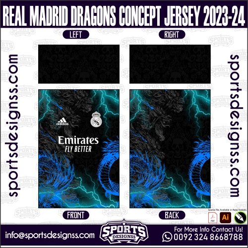 REAL MADRID DRAGONS CONCEPT JERSEY 2023-24. REAL MADRID DRAGONS CONCEPT JERSEY 2023-24, SPORTS DESIGNS CUSTOM SOCCER JE.REAL MADRID DRAGONS CONCEPT JERSEY 2023-24, SPORTS DESIGNS CUSTOM SOCCER JERSEY, SPORTS DESIGNS CUSTOM SOCCER JERSEY SHIRT VECTOR, NEW SPORTS DESIGNS CUSTOM SOCCER JERSEY 2021/22. Sublimation Football Shirt Pattern, Soccer JERSEY Printing Files, Football Shirt Ai Files, Football Shirt Vector, Football Kit Vector, Sublimation Soccer JERSEY Printing Files,