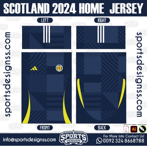 Scotland 2024 Home Fans Soccer Jersey