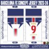 BARCELONA FC CONCEPT JERSEY 2023-24. BARCELONA FC CONCEPT JERSEY 2023-24, SPORTS DESIGNS CUSTOM SOCCER JE.BARCELONA FC CONCEPT JERSEY 2023-24, SPORTS DESIGNS CUSTOM SOCCER JERSEY, SPORTS DESIGNS CUSTOM SOCCER JERSEY SHIRT VECTOR, NEW SPORTS DESIGNS CUSTOM SOCCER JERSEY 2021/22. Sublimation Football Shirt Pattern, Soccer JERSEY Printing Files, Football Shirt Ai Files, Football Shirt Vector, Football Kit Vector, Sublimation Soccer JERSEY Printing Files,