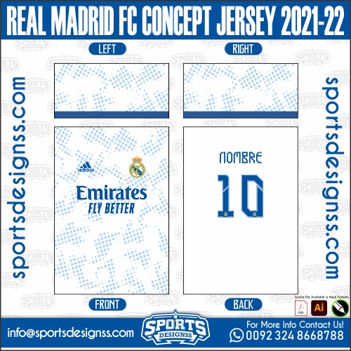 REAL MADRID FC CONCEPT JERSEY 2021-22. REAL MADRID FC CONCEPT JERSEY 2021-22, SPORTS DESIGNS CUSTOM SOCCER JE.REAL MADRID FC CONCEPT JERSEY 2021-22, SPORTS DESIGNS CUSTOM SOCCER JERSEY, SPORTS DESIGNS CUSTOM SOCCER JERSEY SHIRT VECTOR, NEW SPORTS DESIGNS CUSTOM SOCCER JERSEY 2021/22. Sublimation Football Shirt Pattern, Soccer JERSEY Printing Files, Football Shirt Ai Files, Football Shirt Vector, Football Kit Vector, Sublimation Soccer JERSEY Printing Files,